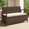Outdoor Storage Bench for Patio or Deck 2-Seater with 42-Gallon Capacity